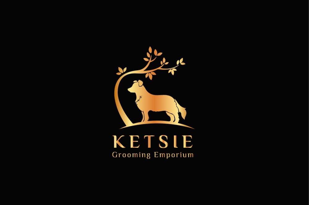 Ketsie's Dog Grooming Logo